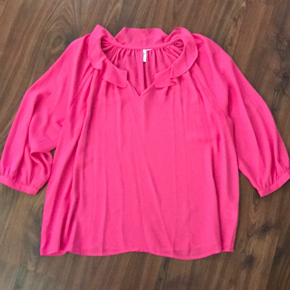 Hot Pink Elle Blouse